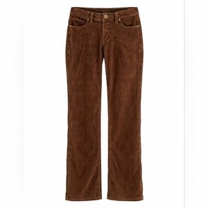 Worn Jeans Brown Corduroy Pants Straight Leg 27x34 Cotton
